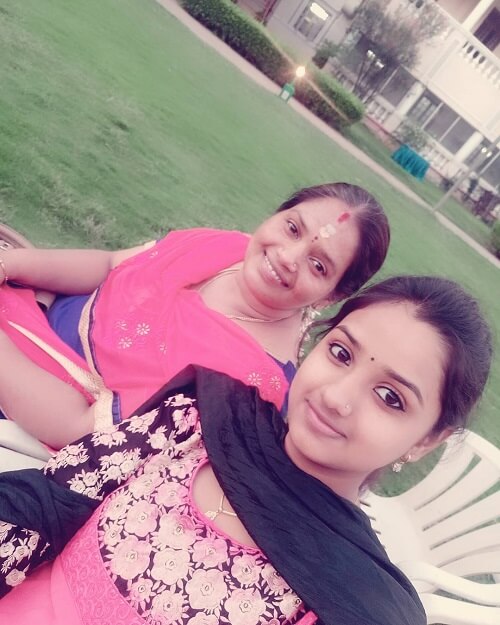 Vanathi Suresh with her Mom